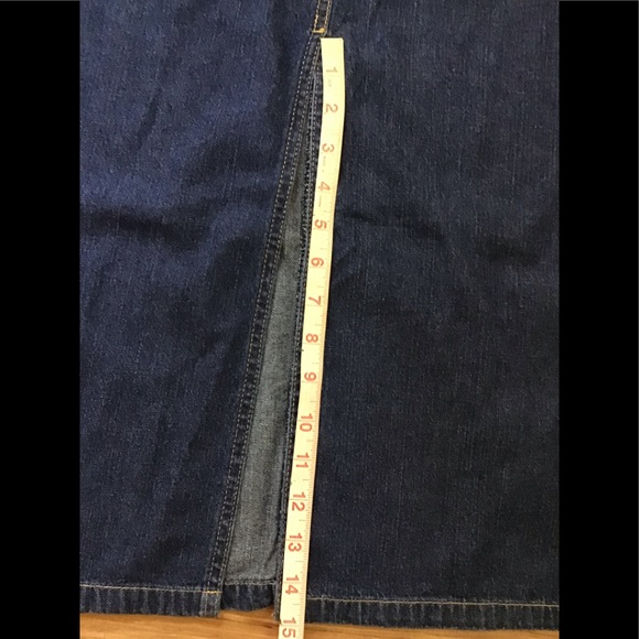 Vintage 1990s/Y2K Maxi Denim Cargo Skirt - Picture 12 of 12